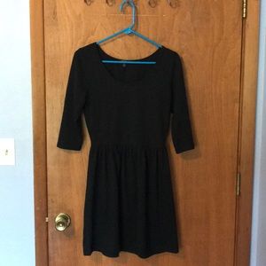 Black baby doll style dress.